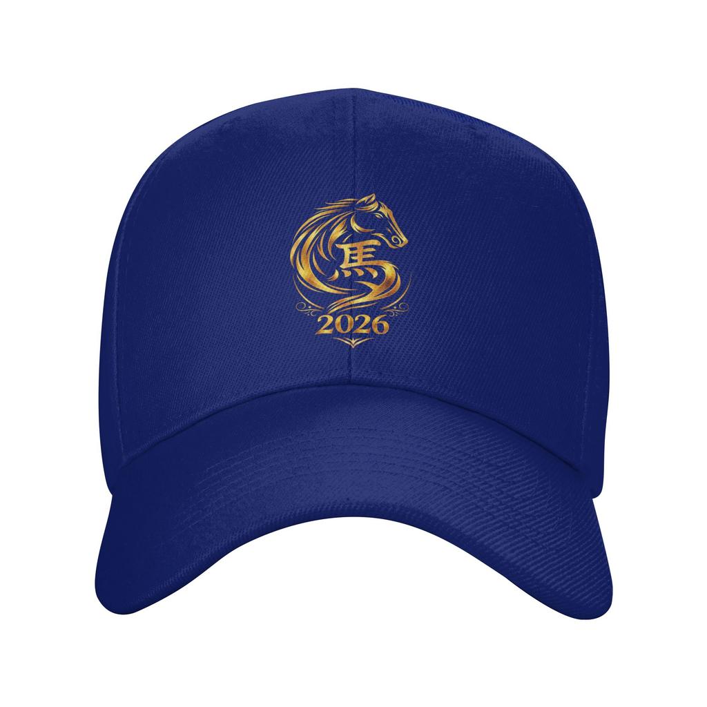 Chinese New Year 2026 Fire Horse Casual Baseball Cap Summer Trucker Hat Running Hippie Snapback Cap Men Streetwear Baseball Caps