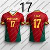 2026New Red-Green Contrast Sports T-Shirt,Men Women Portugal Soccer Fan Version