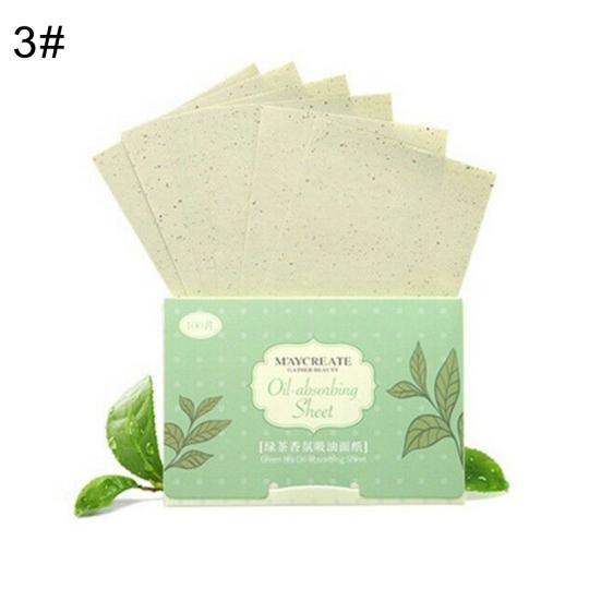 100Pcs Facial Oil Absorbing Paper Plant Fibres Breathable Make up Blotting Sheet