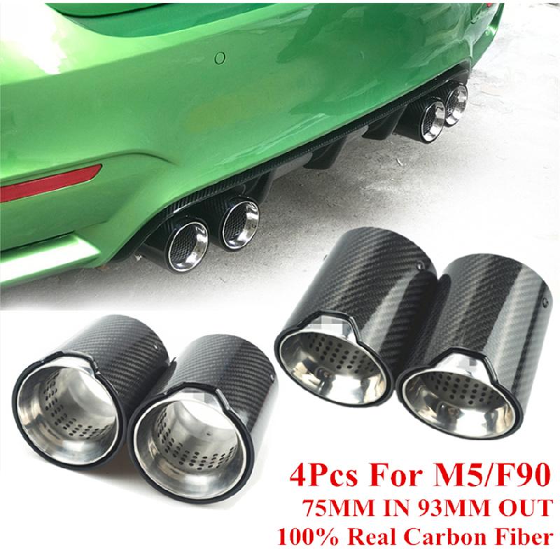 

For Bmw Tail Throat M5F90 (Pair)-Bright Carbon Fiber