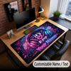 Music DJ Theme Custom Mouse Pad Personalized With Name Text Customized Desk Mat For Office Home Decor