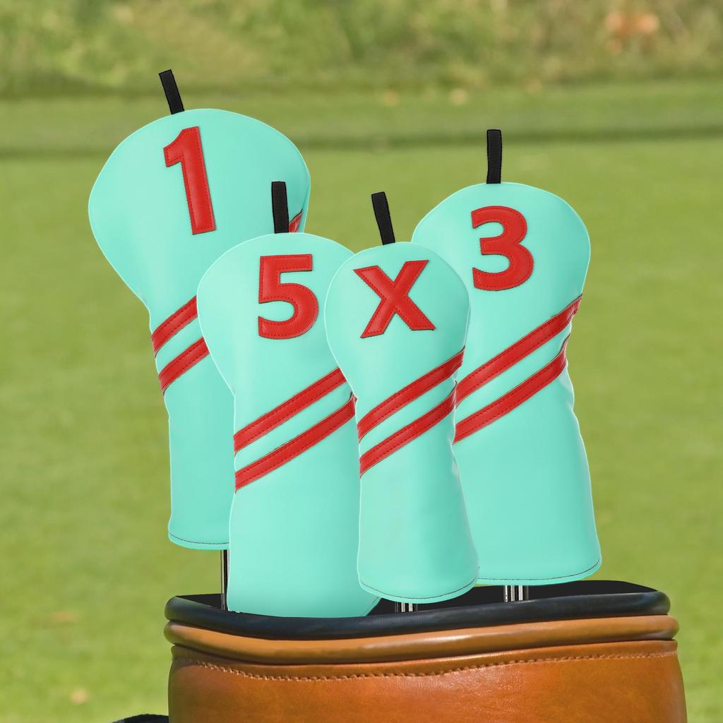 Cross-Border Golf Club Head Covers: Digital Stripe Design
