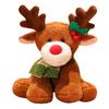 Toy Plush Reindeer Christmas Stuffed Doll Gift For Kids Decorations Bedroom