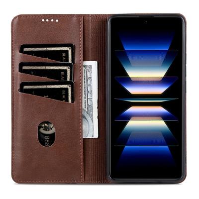 AZNS For Xiaomi Redmi Note 15 Pro 5G (Global) Case Cowhide Texture PU Leather Wallet Phone Cover