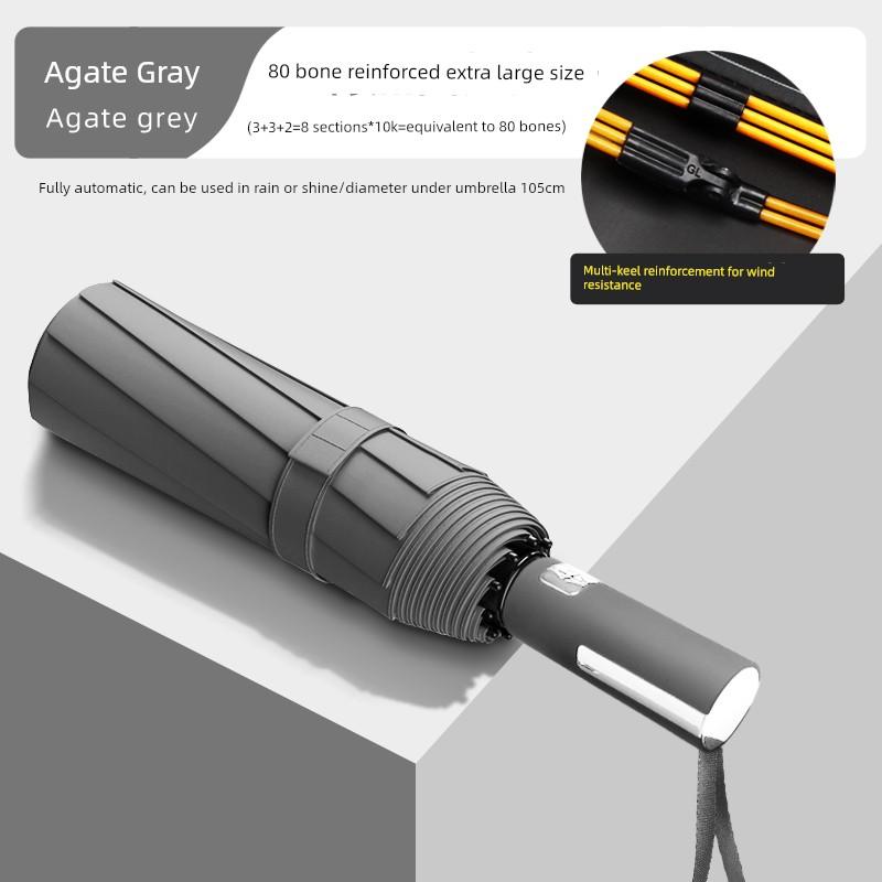 Fully Automatic, Extra-Large, Thickened, Reinforced, Storm-Resistant, Dual-Purpose Sun and Rain Umbrella, Uv Protection Sunshade Umbrella for Men and