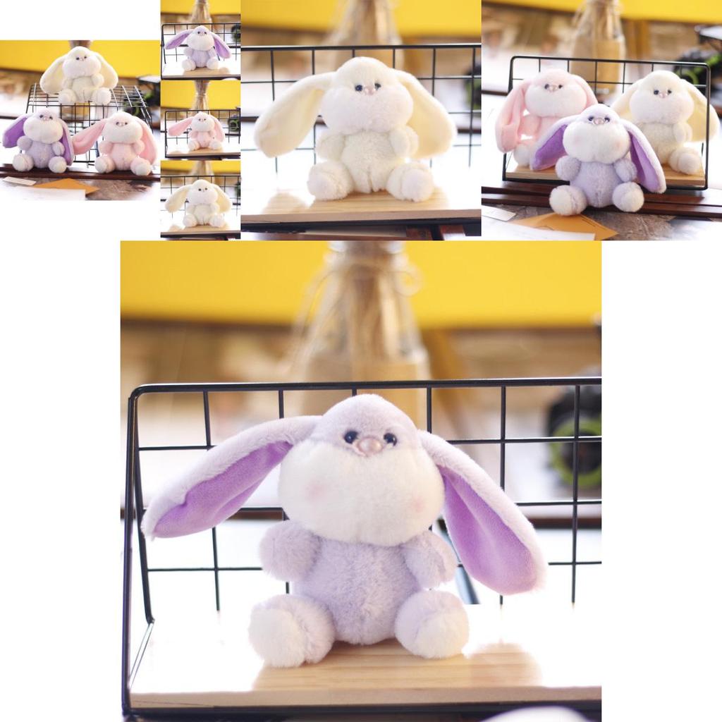 Adorable Cute Bunny Plush Keychain Soft Toy Charming Rabbit Bag Accessory