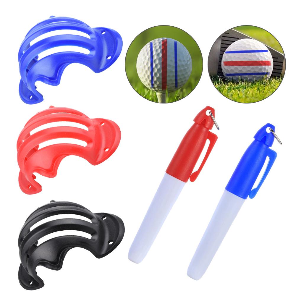 Golf Ball Line Liner Marker Pen Template Alignment Marks Tool Aid Golf Equipment for Outdoor Exercise Sport Ornaments