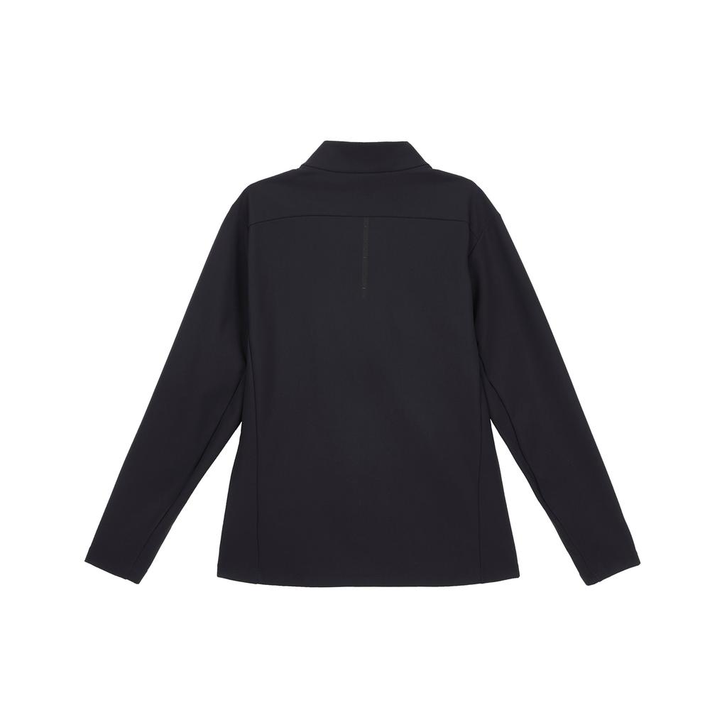 FILA Fleece Long Sleeve Jacket Men Outerwear Deep-Black A11M331502F