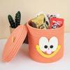 Cotton Thread Woven Basket for Laundry, Snacks, and Sundries.