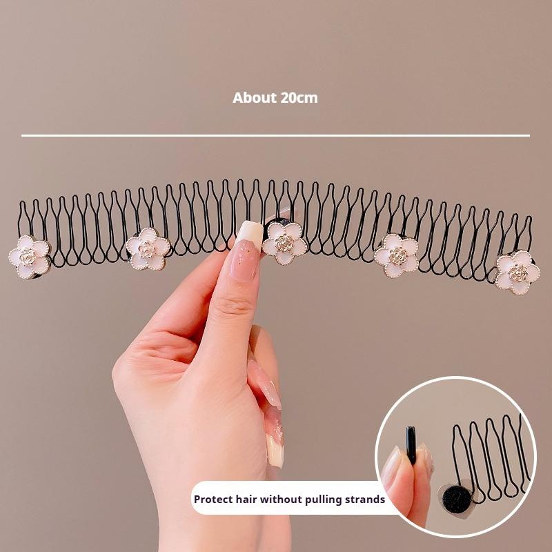 Hairpin Head Ornaments Broken Hair Comb Insert Hairpin Female Back of The Head Hair Fixed Hair Broken Hair Tidying Hairpin