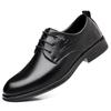 New Designer Black Dress Shoes Male Spring Autumn Fashion Casual Business Shoe Male Classic Wedding Work Leather Shoes Man