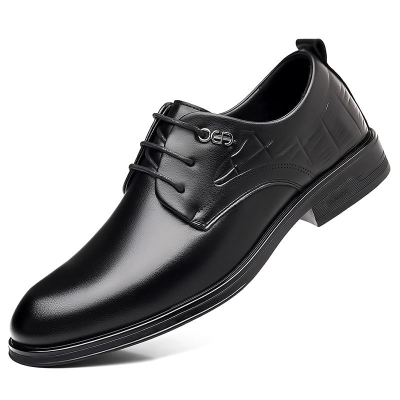 New Designer Black Dress Shoes Male Spring Autumn Fashion Casual Business Shoe Male Classic Wedding Work Leather Shoes Man