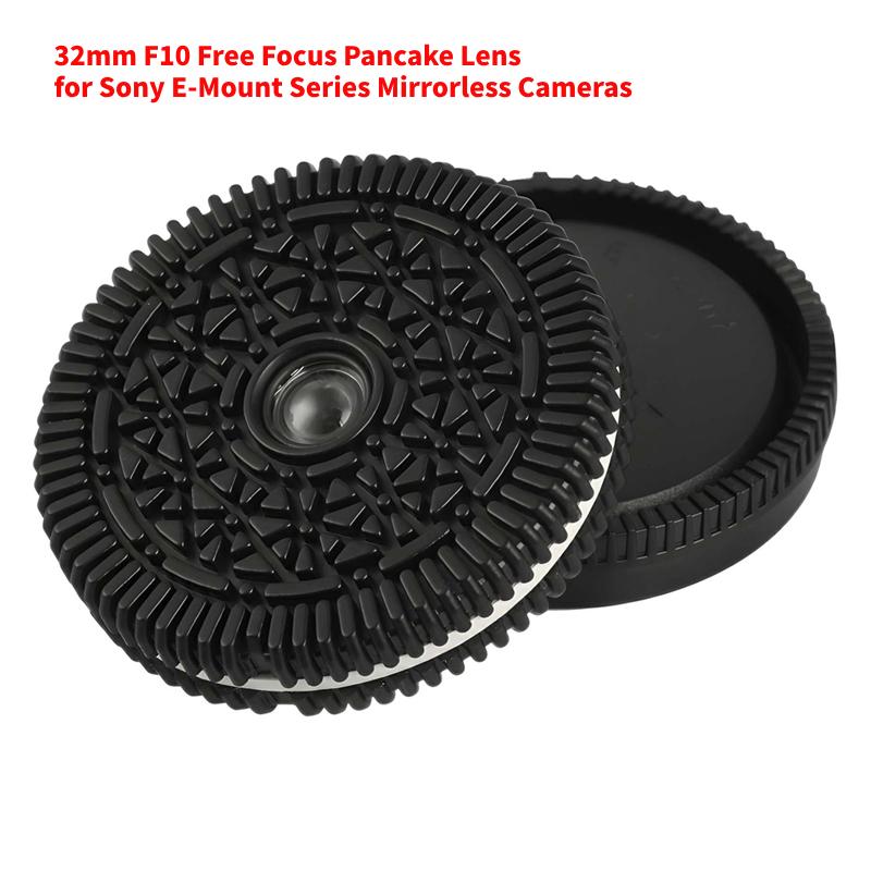 32mm F10 Free Focus Pancake Lens for Sony E Mount/for Nikon Z-Mount/for Fuji X-Mount/EF-M/M43  Mount Series Mirrorless Cameras