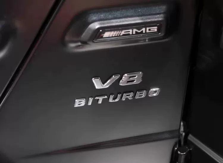 Compatible Mercedes-Benz V8 BITURBO Side Badges for C63, G63, S65, V12 Turbocharged Fender Emblem Letters.