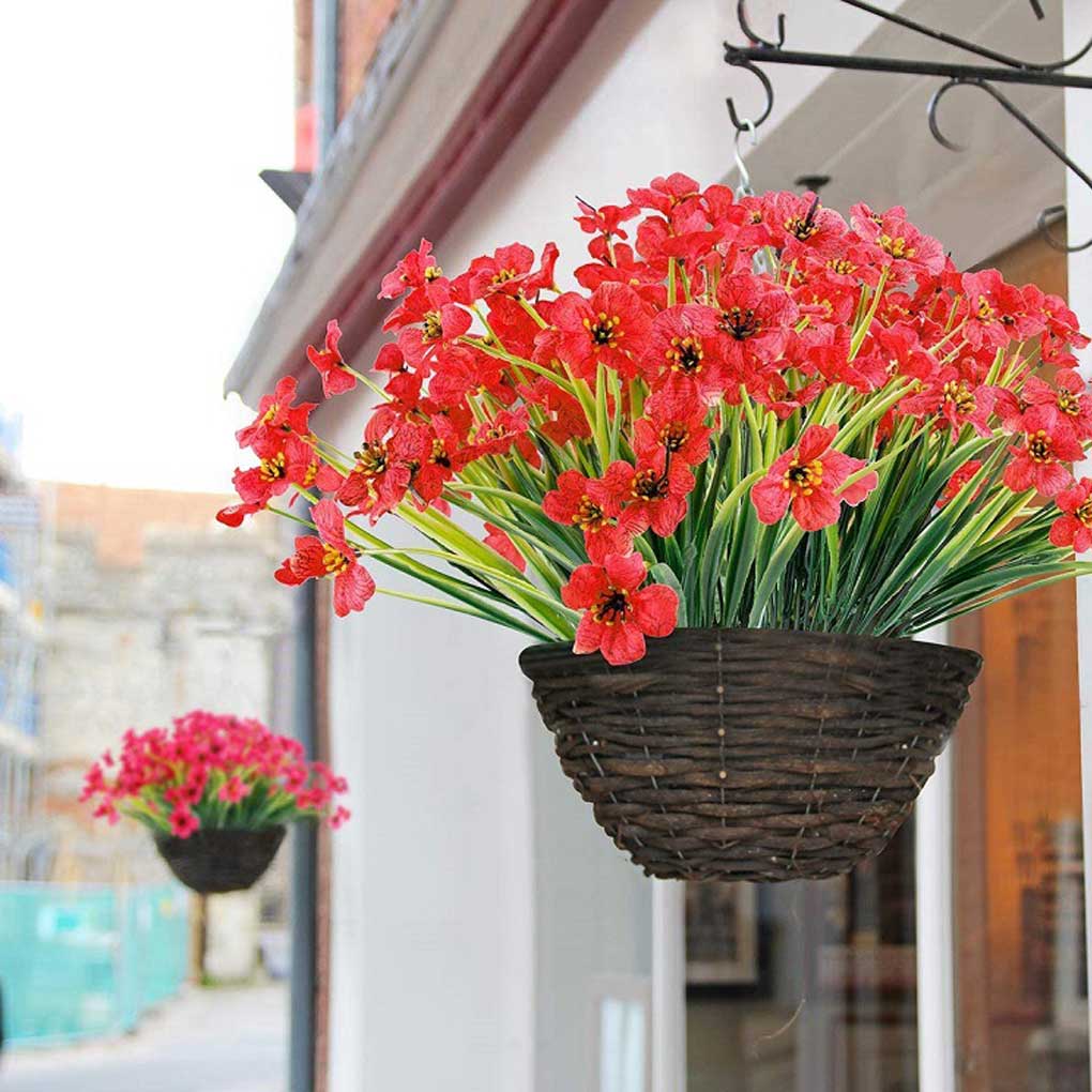 Artificial Flower Bouquet Realistic Living Room Fake Flowers Bunch Scene Layout Home Decor Decorating Accessory