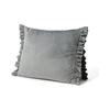Francfranc [Online Shop Only] Futon Storage Case That Can Be Used As a Cushion, Ruffles, Triangular, Light Gray