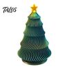 Travel Fidget Gadget 3D Printed Christmas Tree Toy, Lightweight Mini Desktop Ornament, Compact Relaxation Decompression Hand Toy for Anxiety
