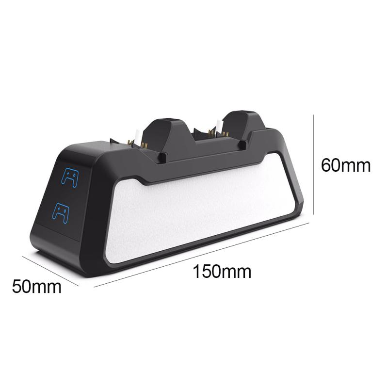 PS5 Dual USB Handle Fast 5V 720MAH Charging Dock Station Stand Charger for Play Station 5 PS5 Game