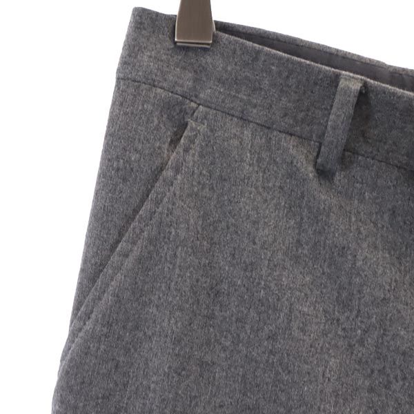 KITSUNE Sanyo Shokai Italian Wool 100% Wool Long Pants 42 Gray Men's Used