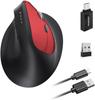 Quiet Bluetooth 3 6 Buttons Bluetooth Dual Connection Wired Mouse with 6 Offset USB Ergonomic Design for Remote Office 6 Lightweight and Compatible