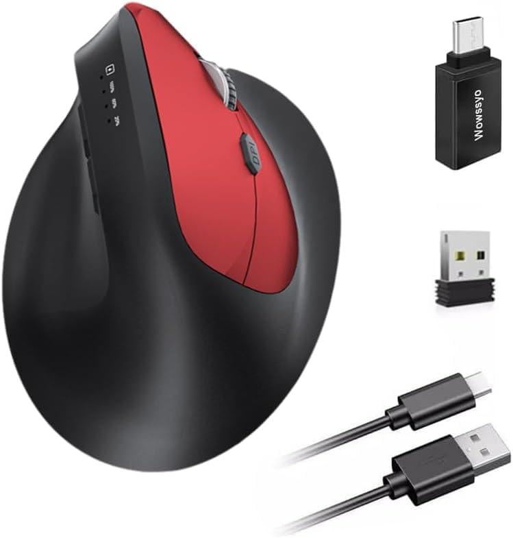 

Quiet Bluetooth 3 6 Buttons Bluetooth Dual Connection Wired Mouse with 6 Offset USB Ergonomic Design for Remote Office 6 Lightweight and Compatible