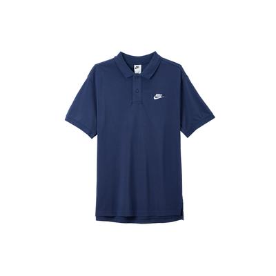 Casual Solid Color Loose Short Sleeve Polo Shirt Men Tops Navy-Blue CJ4457-410