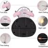 White Silent Retro Double Bell Alarm Clock with Night Light