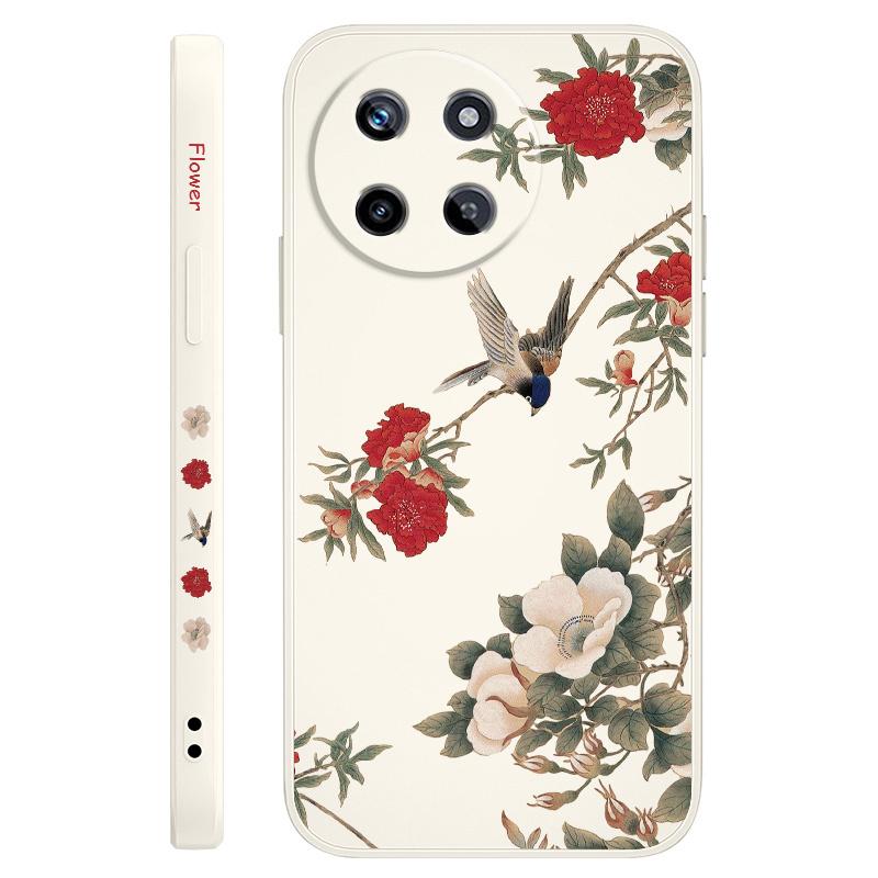 

Beautiful Hibiscus Phone Case For OPPO Realme 11 10 9 9i 8 8i 7 Pro Plus C35 C21Y C25Y C25 4G 5G Liquid Silicone Cover Realme 10 4G