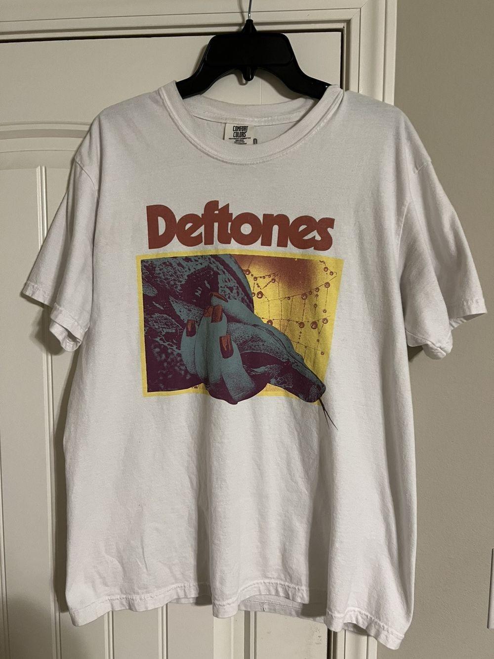 Deftones metal band tee unisex white short sleeve tee QT4818 XXXXL