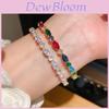 Geometric Zircon Open Cuff Bracelet For Women Fashion Jewelry Accessory