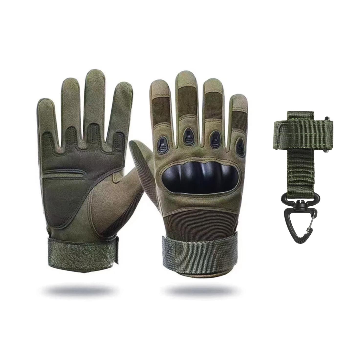 Gants tactiques militaires d extérieur pour hommes, avec clip pour gants, pour le sport, le tir, la chasse, l airsoft, la moto, le cyclisme M