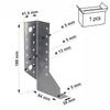 Split beam hanger 30x188x84x2mm left (1)