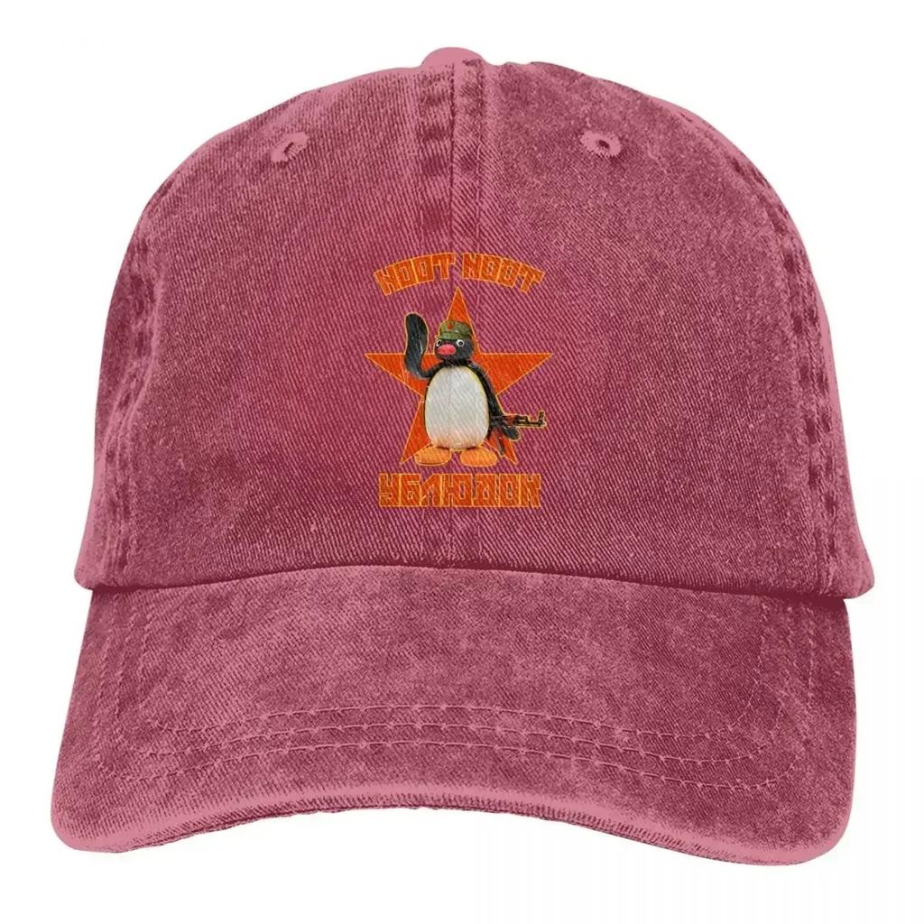 Comrade Pingu Noot Noot Pingu The Pengouin Retro Baseball Hat Cotton Sun Protaction Caps Unisex Casual Golf Hats