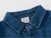 2024 Jungen Langarm Denimhemd - Lässig einfarbig mit Eckkragen