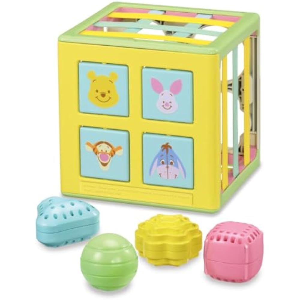 TAKARA TOMY (TAKARA TOMY) Disney opening and dropping! String x string educational cube Winnie th...