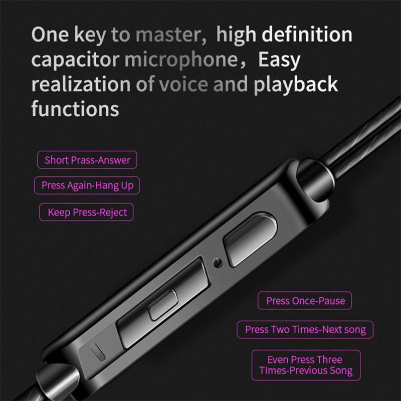 Qkz Ak6 Copper Driver Hi-fi Sports Headphones 3.5mm In-ear Earphone For Running With Microphone