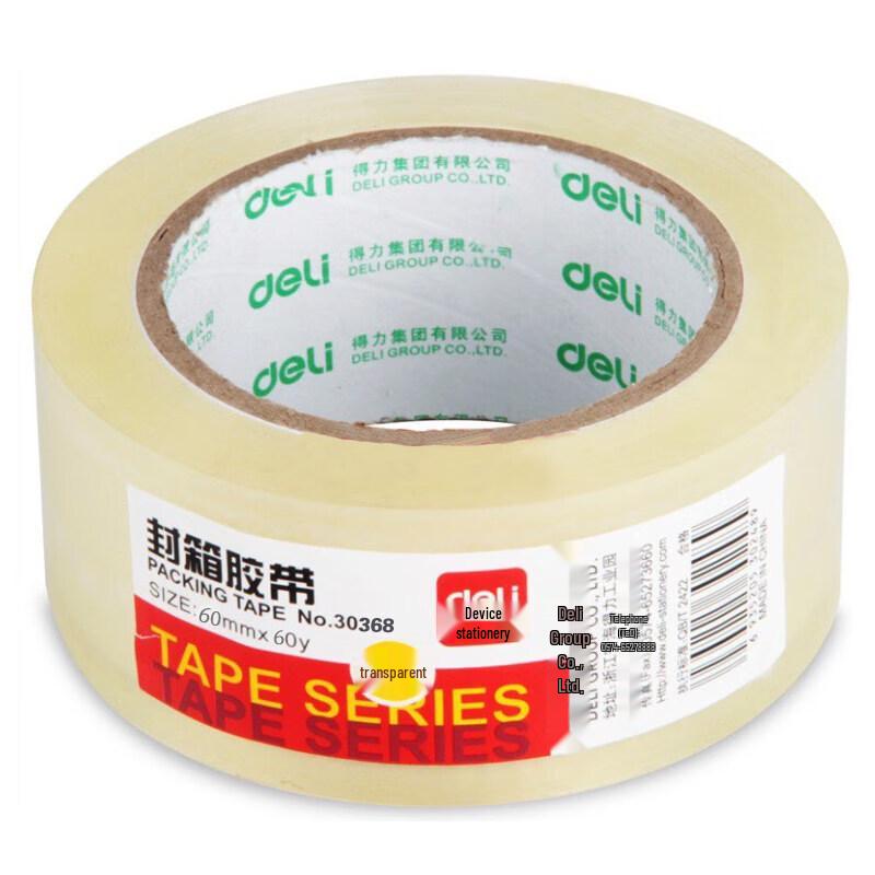 Deli 30368 Transparent Packing Tape