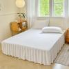 Non-Slip Solid Color Bed Skirt & Peach Skin Mattress Protector