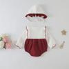 Autumn Newborn Baby Girl One-Piece Romper – Princess Design for 100-Day Celebration, Spring & Fall Wear