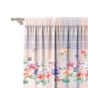 2PC Home Decoration Curtains, Orange Pink Floral Bag Curtains, Kitchen, Coffee Shop, Living Room, Balcony, Garden