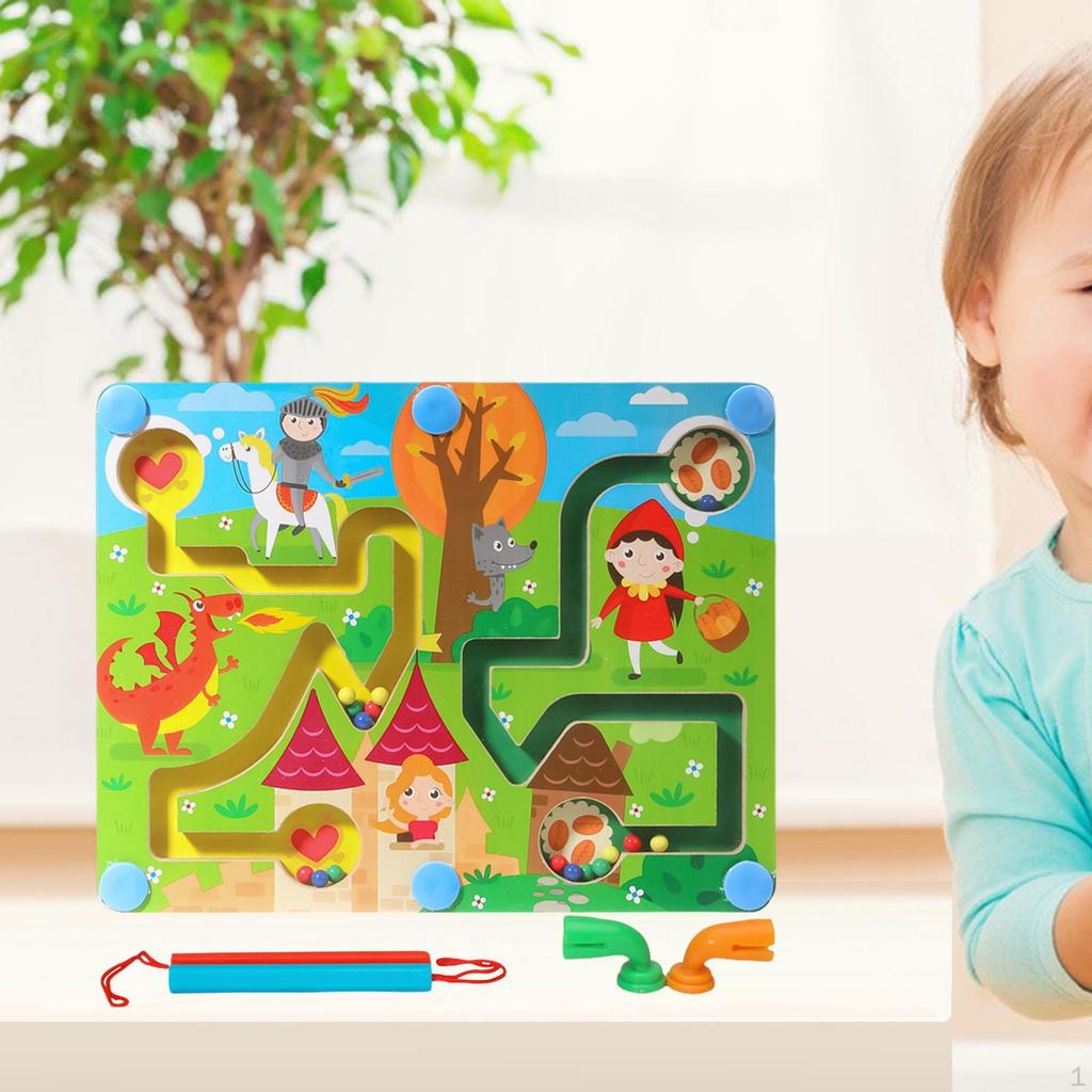 Maze Game Labyrinth Toys Brain Teaser Learning Education Puzzle Children