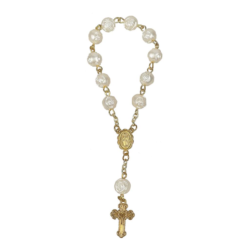 Acrylic Finger Rosaries Baptism Rosary Favor for Communion Baptism Wedding Party