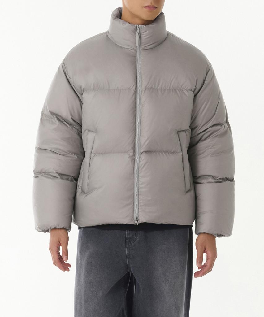 Musinsa Standard Ripstop Down Puffer Short Padded Jacket [Light Grey]