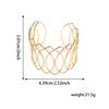 European and American Exaggerated Geometric Hollow Wave Bracelet, Personalized Creative Weaving Design, High-end Bracelet, Bracelet, Women's Jewelry