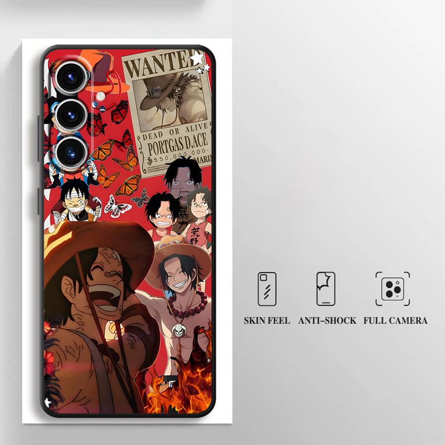 Case for Samsung Galaxy A32 A23 A53 A24 A55 A26 A72 A51 A73 A41 A22 A52 A35 A36 A25 A71 Black Soft Phone Cover One Piece Ace Art