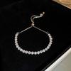 South Korea Dongdaemun Square Zircon Adjustable Bracelet Women's Simple Light Luxury Bracelet Personality Temperament High-end Jewelry