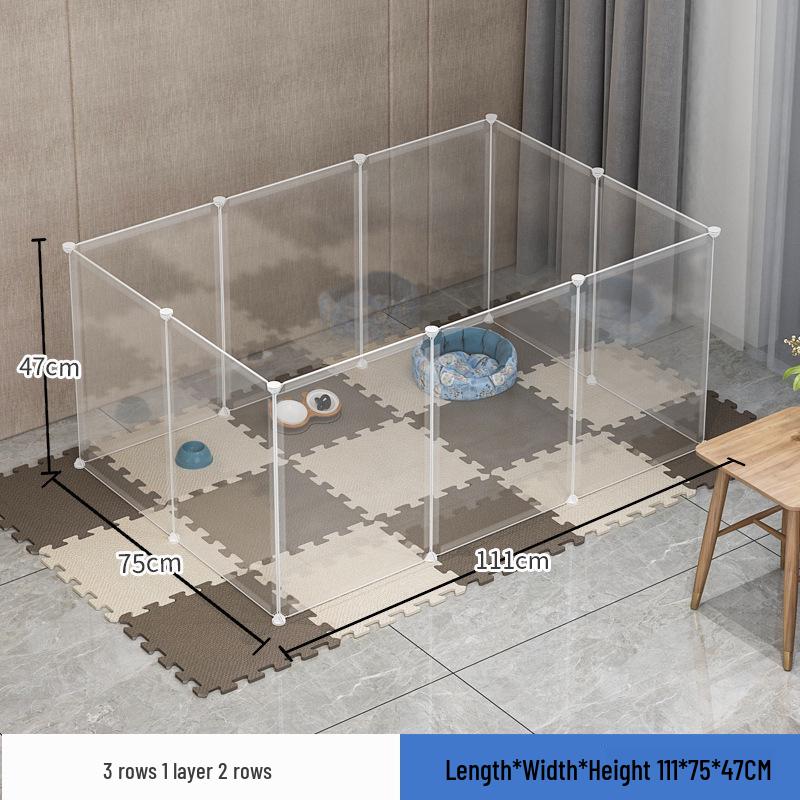 Indoor Pet Playpen: Dog/Cat Enclosure with Free Splicing Cages for Dogs, Cats, and Rabbits.
