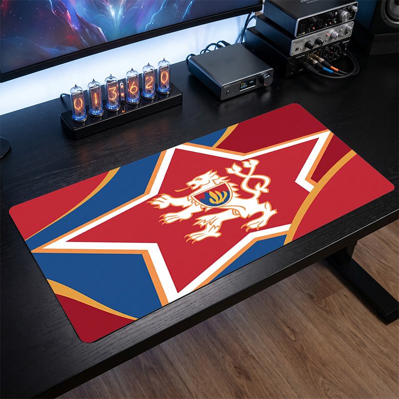 Republi Football Crest Mouse Pad, Extended Non Slip Rubber Desk Mat for Gaming Office Laptop Fan Gift