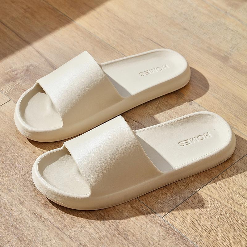 Striped cool slippers household, soft bottom eva deodorant home sandals women summer bath non-slip slippers