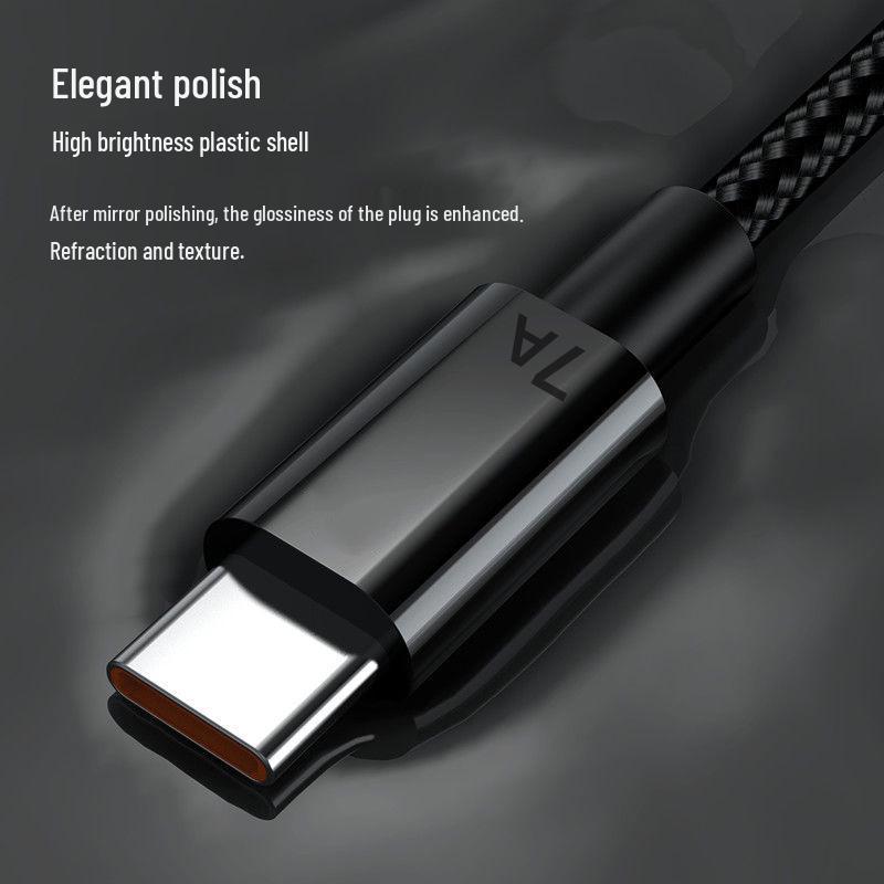 Braided 120W Type-C Fast Charging Cable for Huawei, Vivo, Oppo, Honor